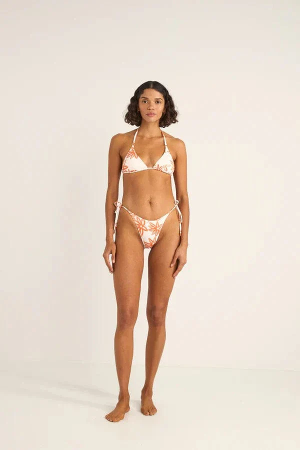 Rhythm Sanctuary Floral Tie Side Hi Cut Pant - White - Image 4