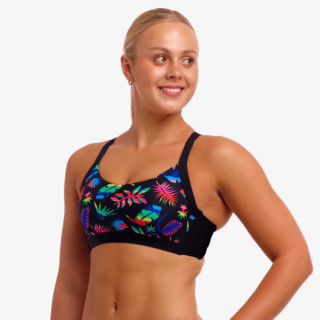 Funkita Ladies Hold Steady Crop Top- Lost Leaf