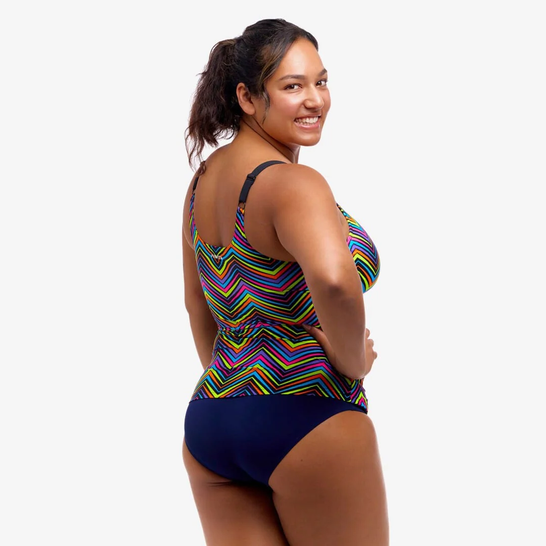 Funkita Ladies Scoop Neck Tankini Top - Up Down - Image 2