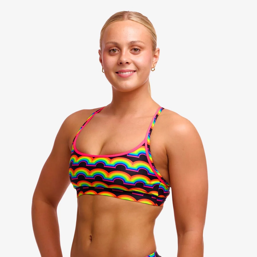 Funkita Ladies Sports Top - Rainbowie