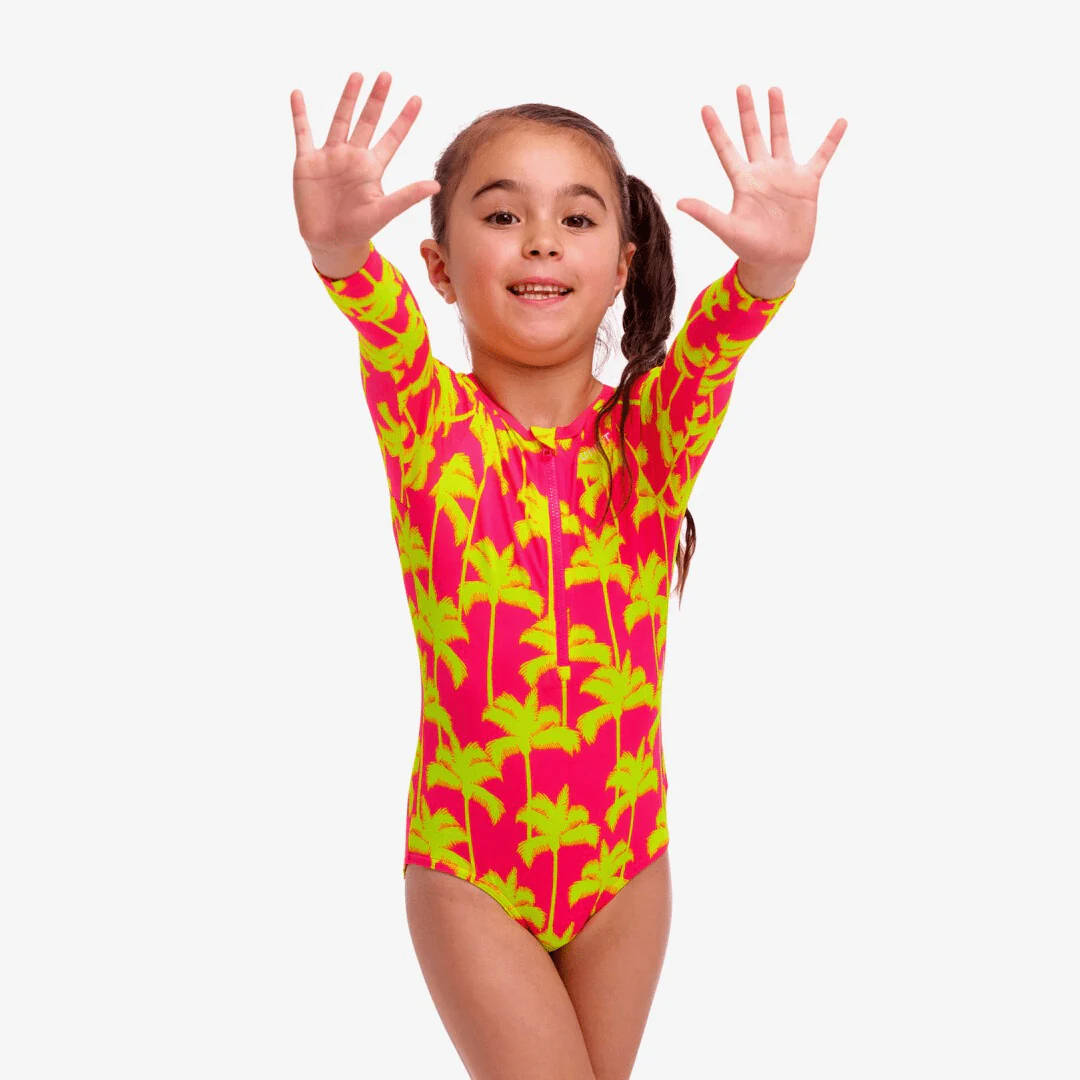 Funkita Toddler Girl's Sun Cover One Piece - Sweet Coconuts - Image 2