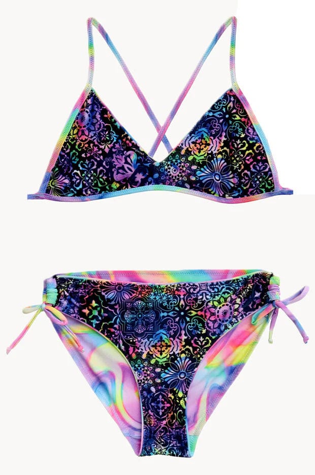 Salty Ink Girls Soda Swirl Reversible Tri Set - Image 4