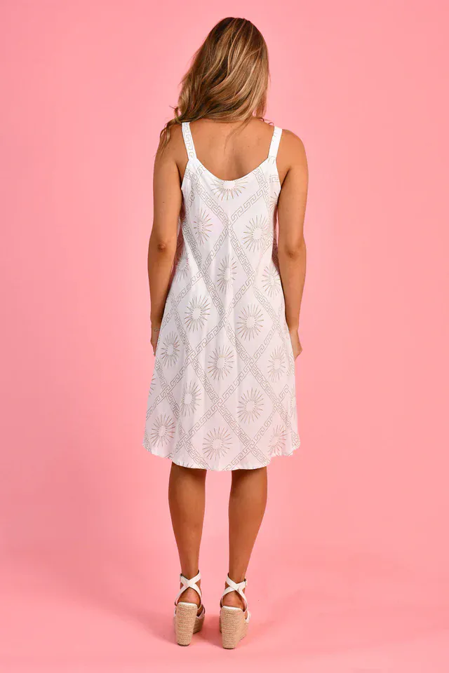 Go Girl Margot Wide Strap Dress - Greek Radiance - Image 5