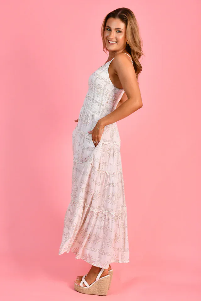 Go Girl Traveller Maxi Dress - Greek Radiance - Image 6