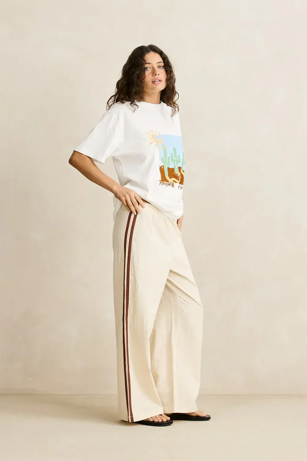 Rhythm Hanalei Beach Pant - Cream - Image 3