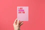 I Just Fucking Love You Greeting Card - Image 3