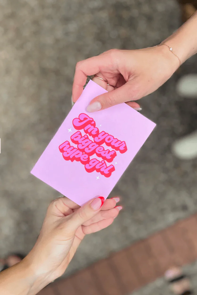I'm Your Biggest Hype Girl Greeting Card* - Image 2