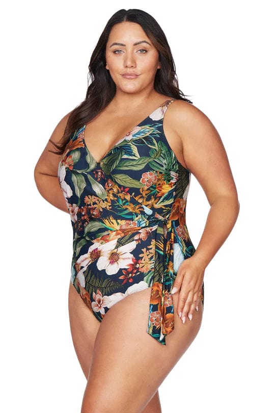 Into The Saltu Hayes Underwire One Piece - Navy - Image 3