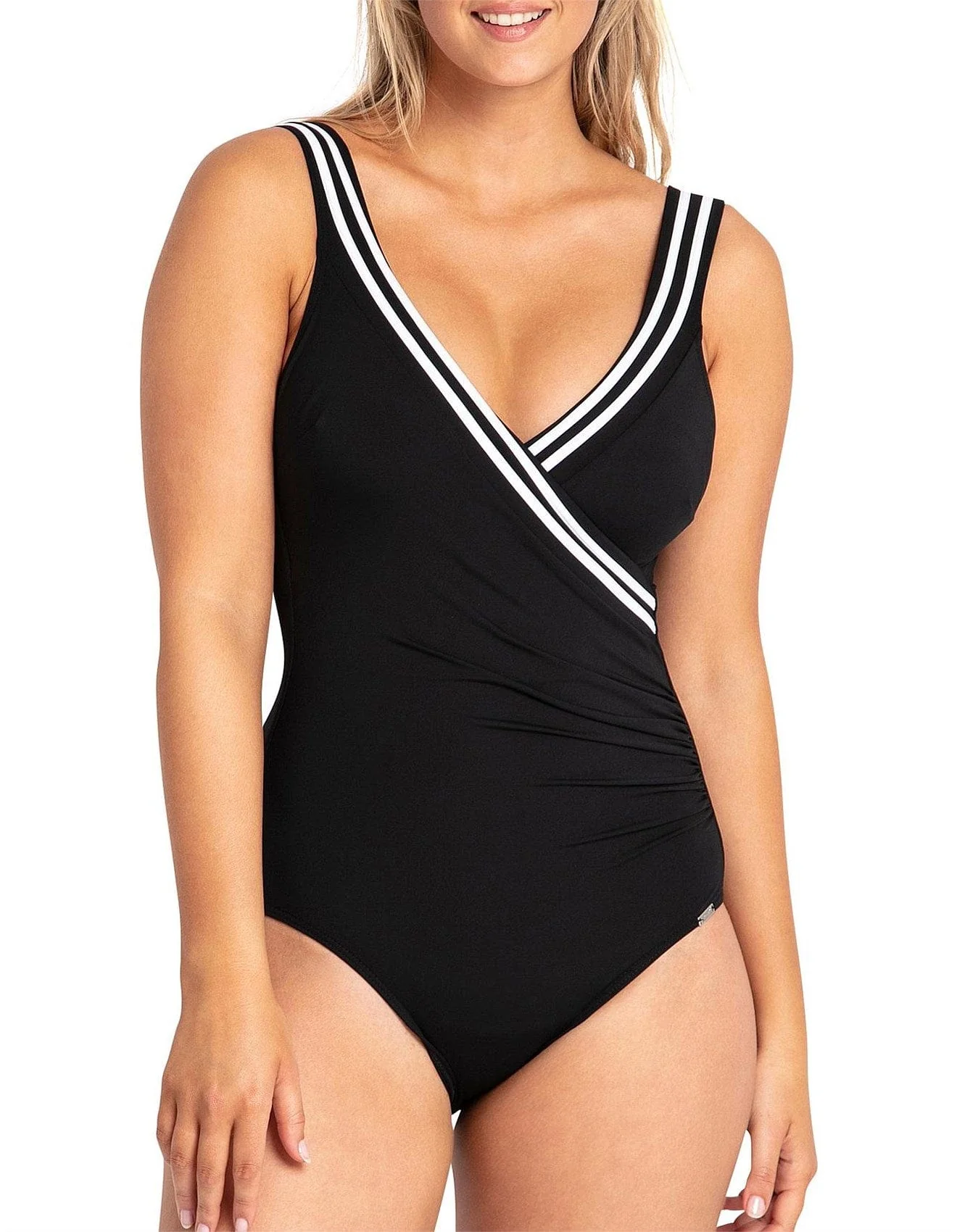 Jantzen Heritage Classics Gathered Surplice One Piece Swimsuit