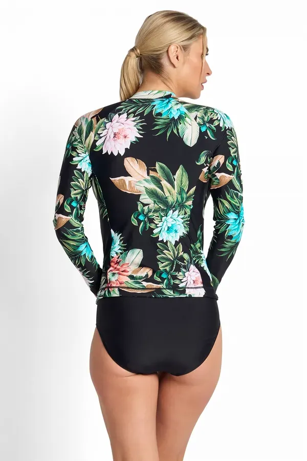 Jantzen Select Long Sleeve Mast Rashie - Black - Image 2