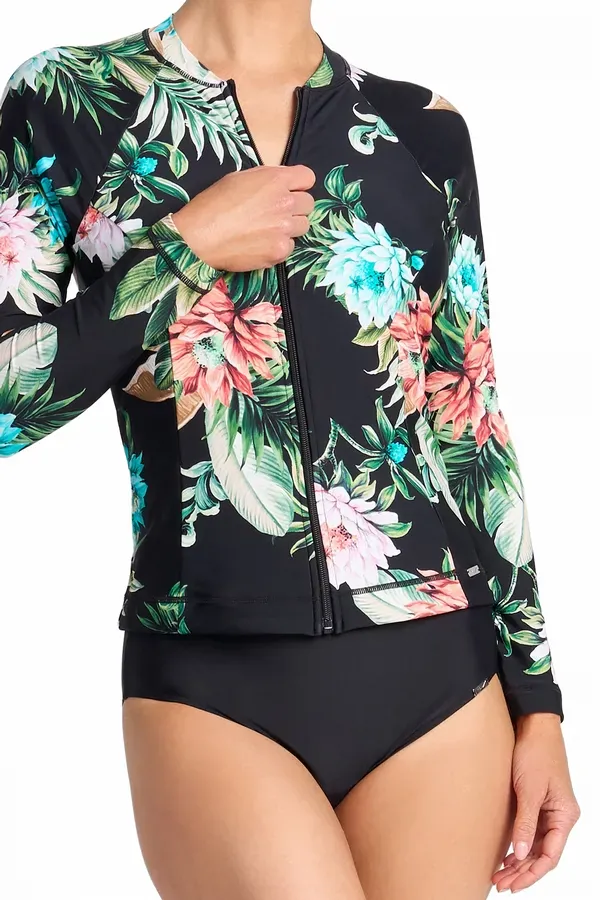 Jantzen Select Long Sleeve Mast Rashie - Black - Image 3