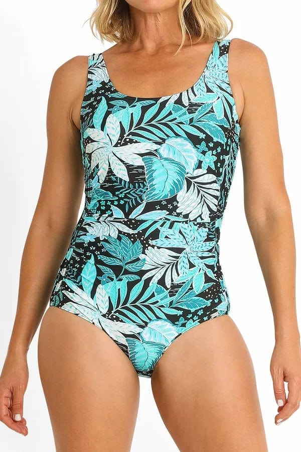 Jantzen Select Pintuck Mastectomy One Piece - Aqua - Image 3