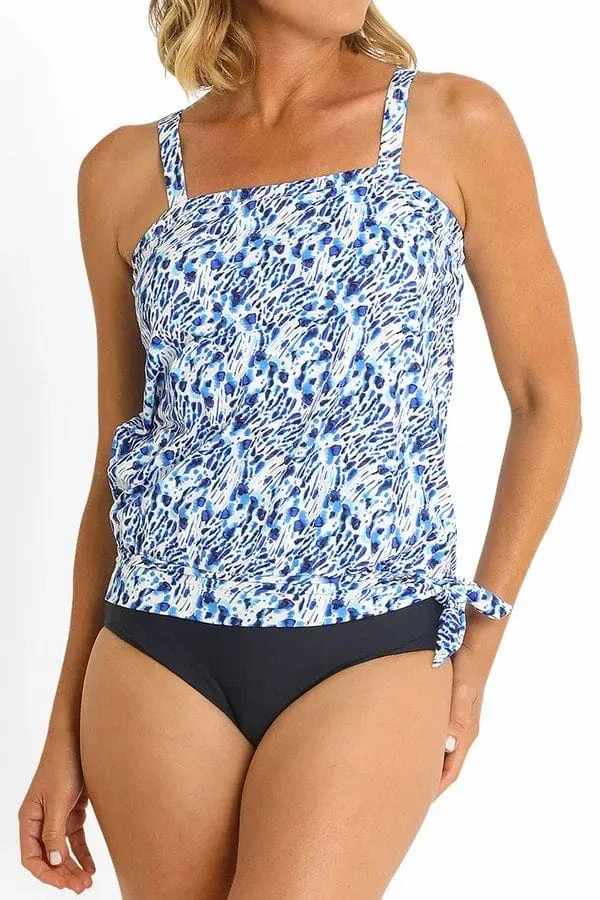 Jantzen Symbio Bandeau Blouson Singlet - Navy - Image 3