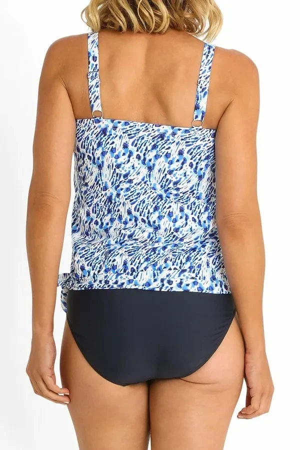 Jantzen Symbio Bandeau Blouson Singlet - Navy - Image 4