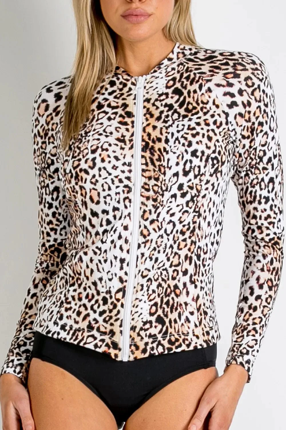 Jantzen Wild Zip Front Rash Vest - Natural* - Image 3