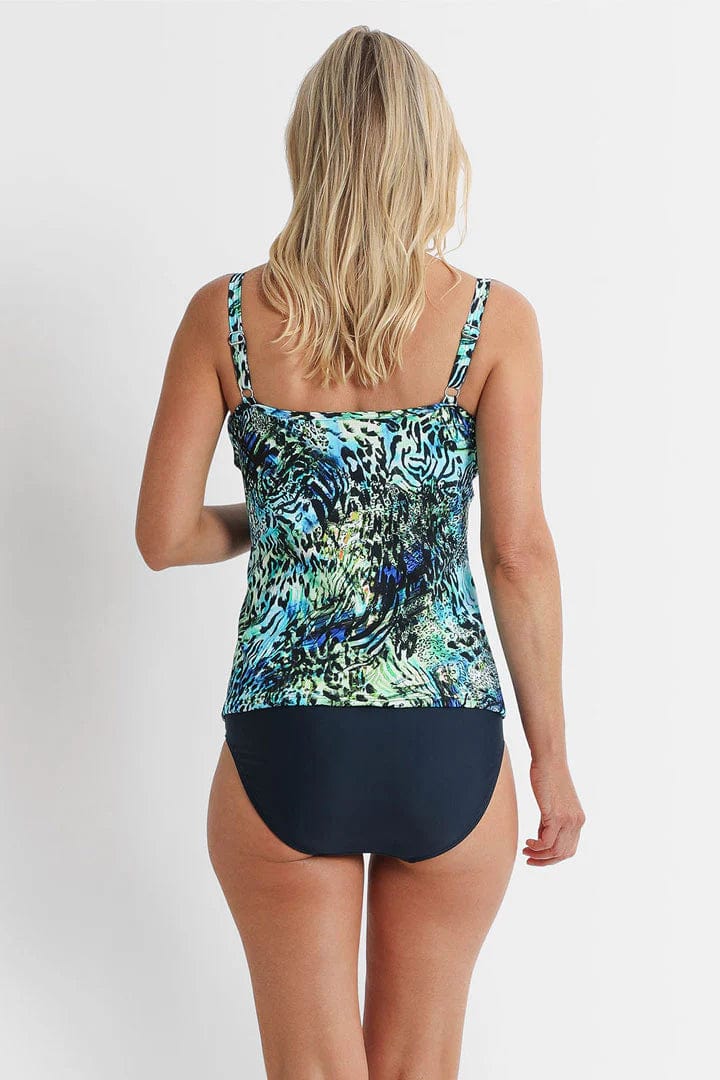 Jantzen Zion Frill Crossover Singlet - Blue - Image 2