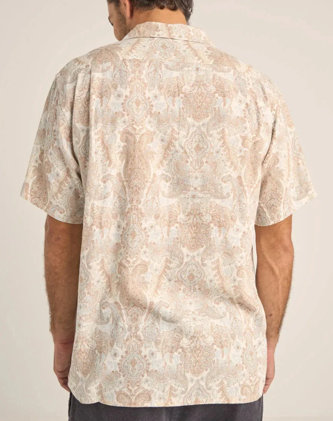 Rhythm Jean Paisley SS Shirt - Cream - Image 2