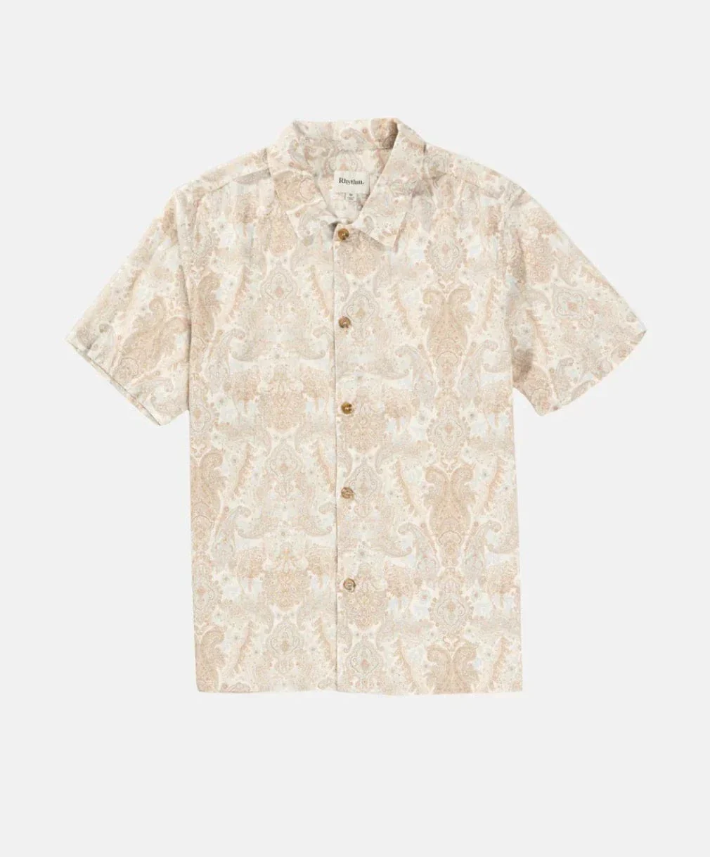 Rhythm Jean Paisley SS Shirt - Cream - Image 3