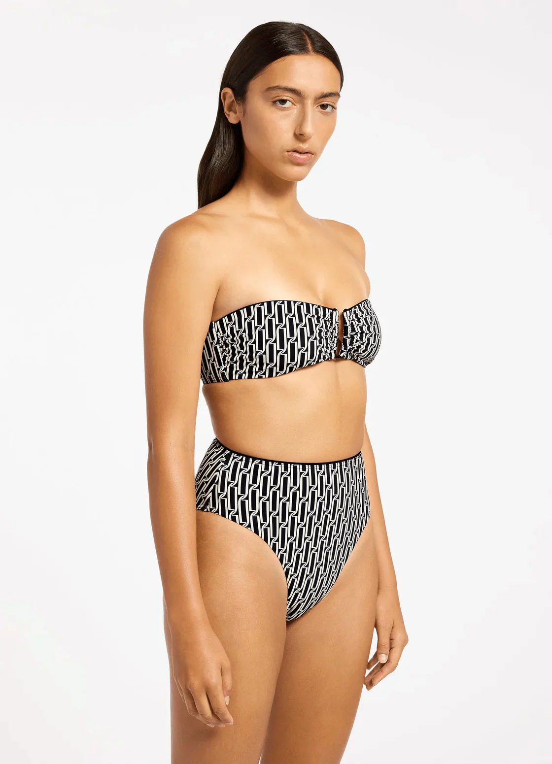 Jets Spring Geo High Waist High Leg Pant - Black - Image 3