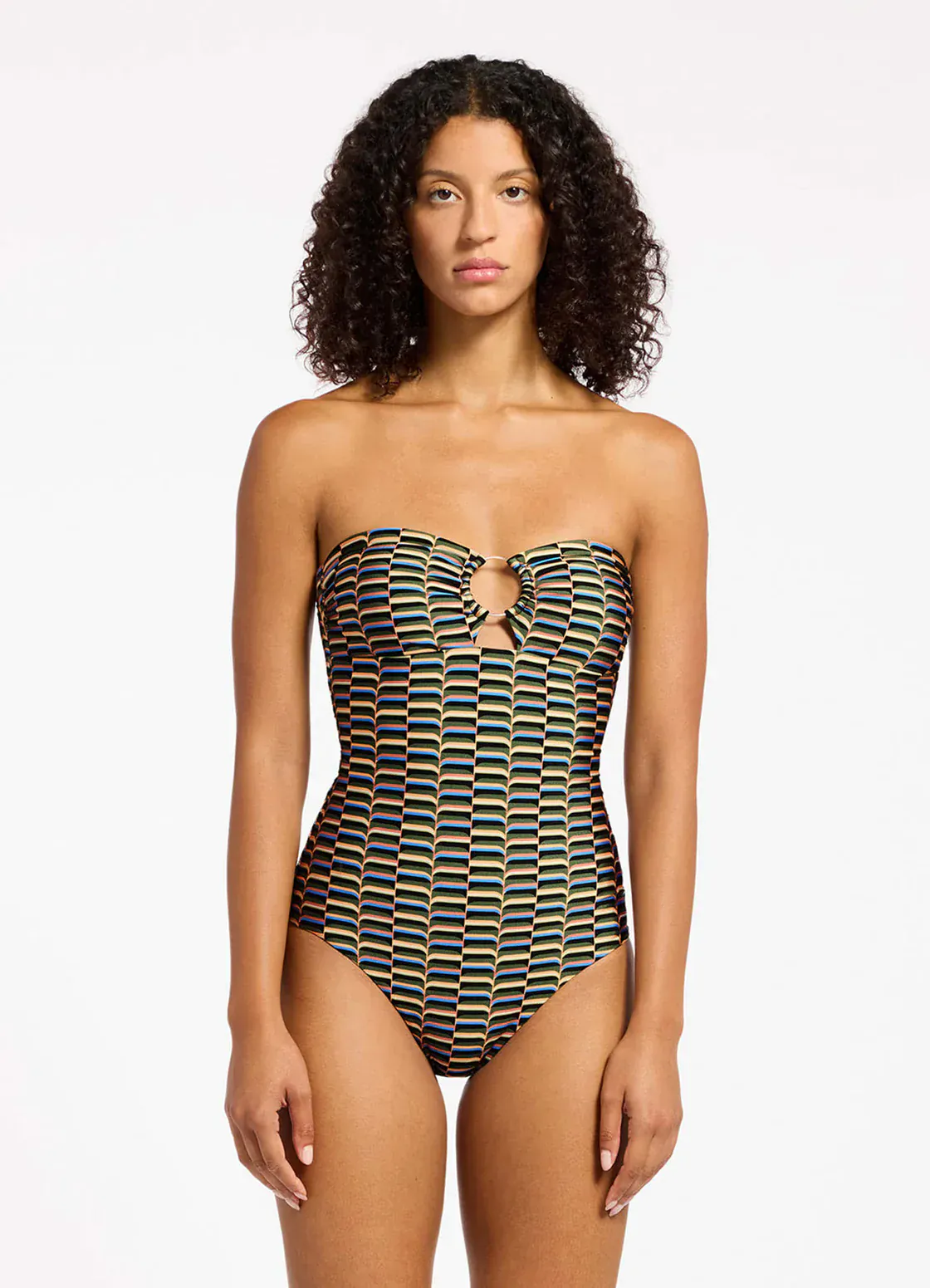 Jets Urban Geo Bandeau One Piece - Cacti