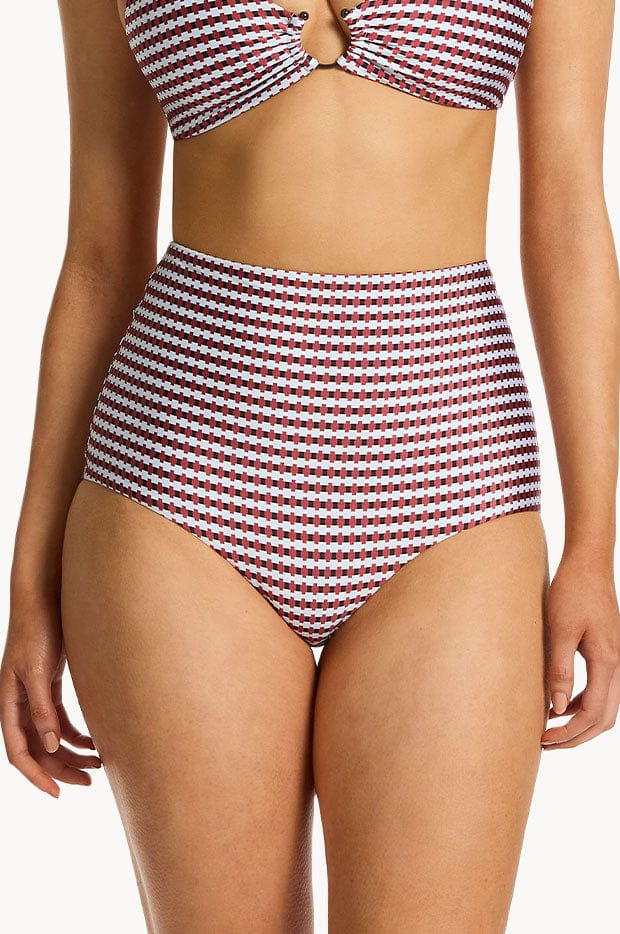 Jets Zarla Geo Bandeau Top - Ruby - Image 7