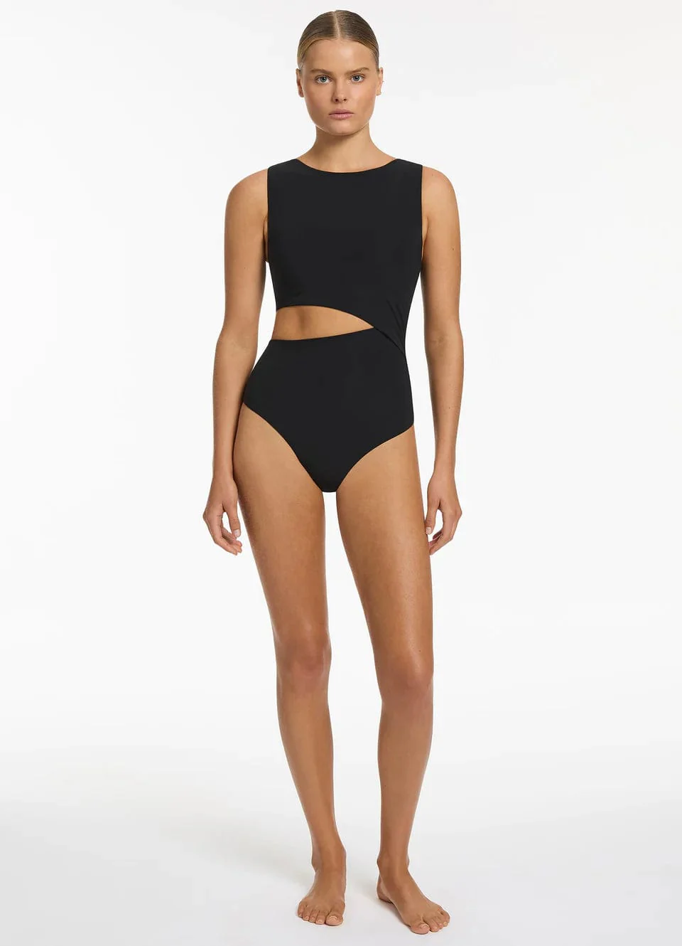Jetset Cut Out Tank One Piece - Black - Image 3