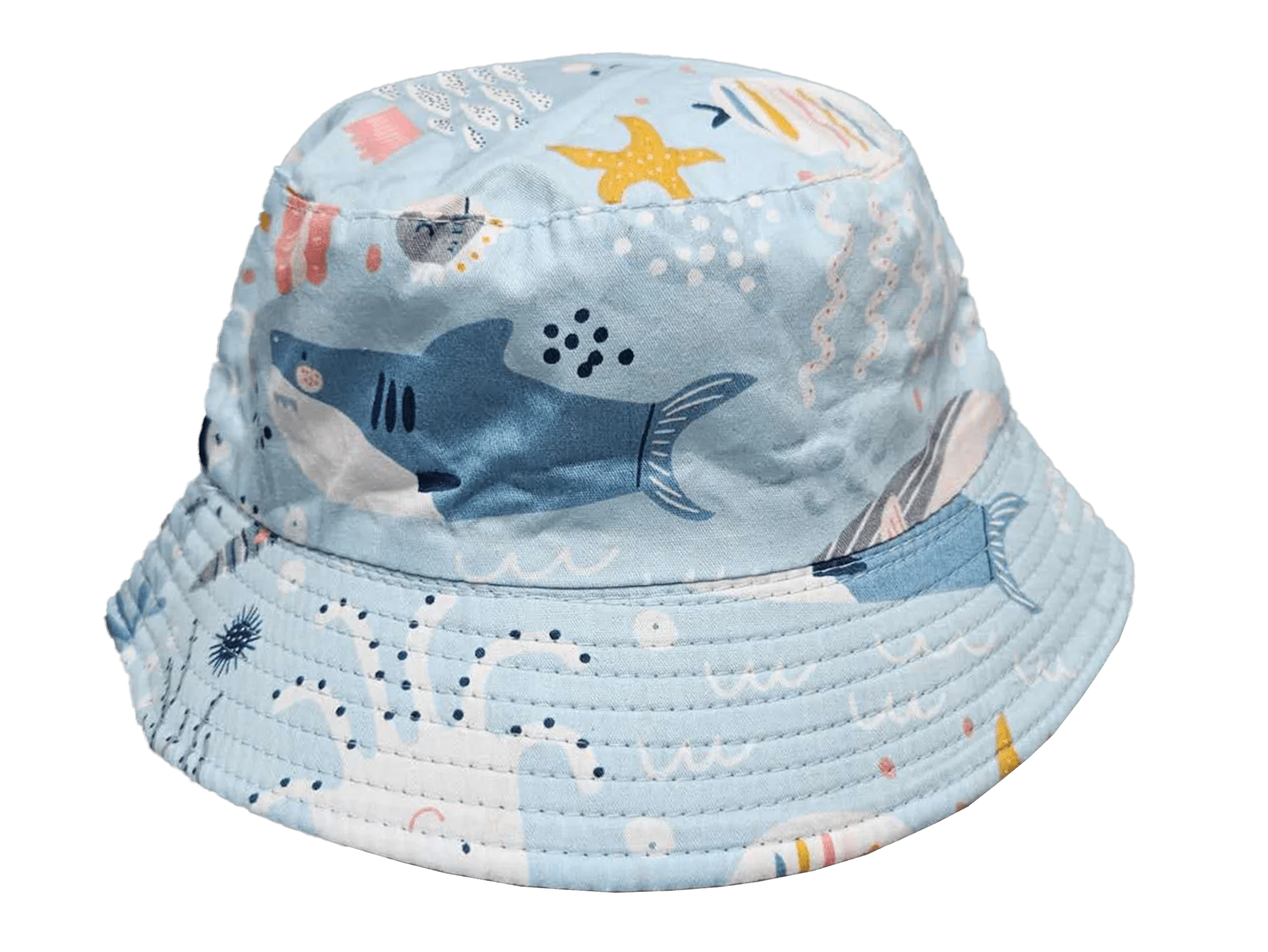Kids Hat - Baby Blue Sealife - Image 2
