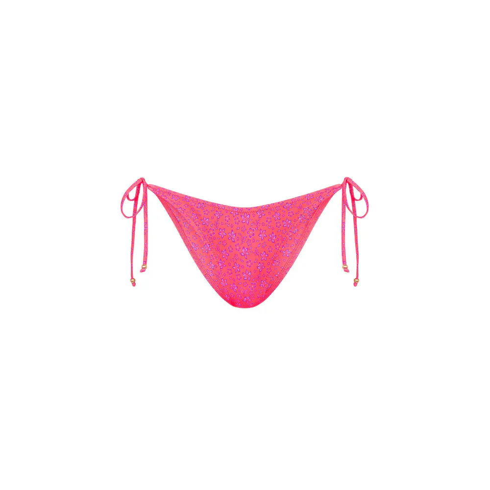 Kulani Kinis Dipped Cheeky Tie Bikini Bottom -Kiss Me - Image 4