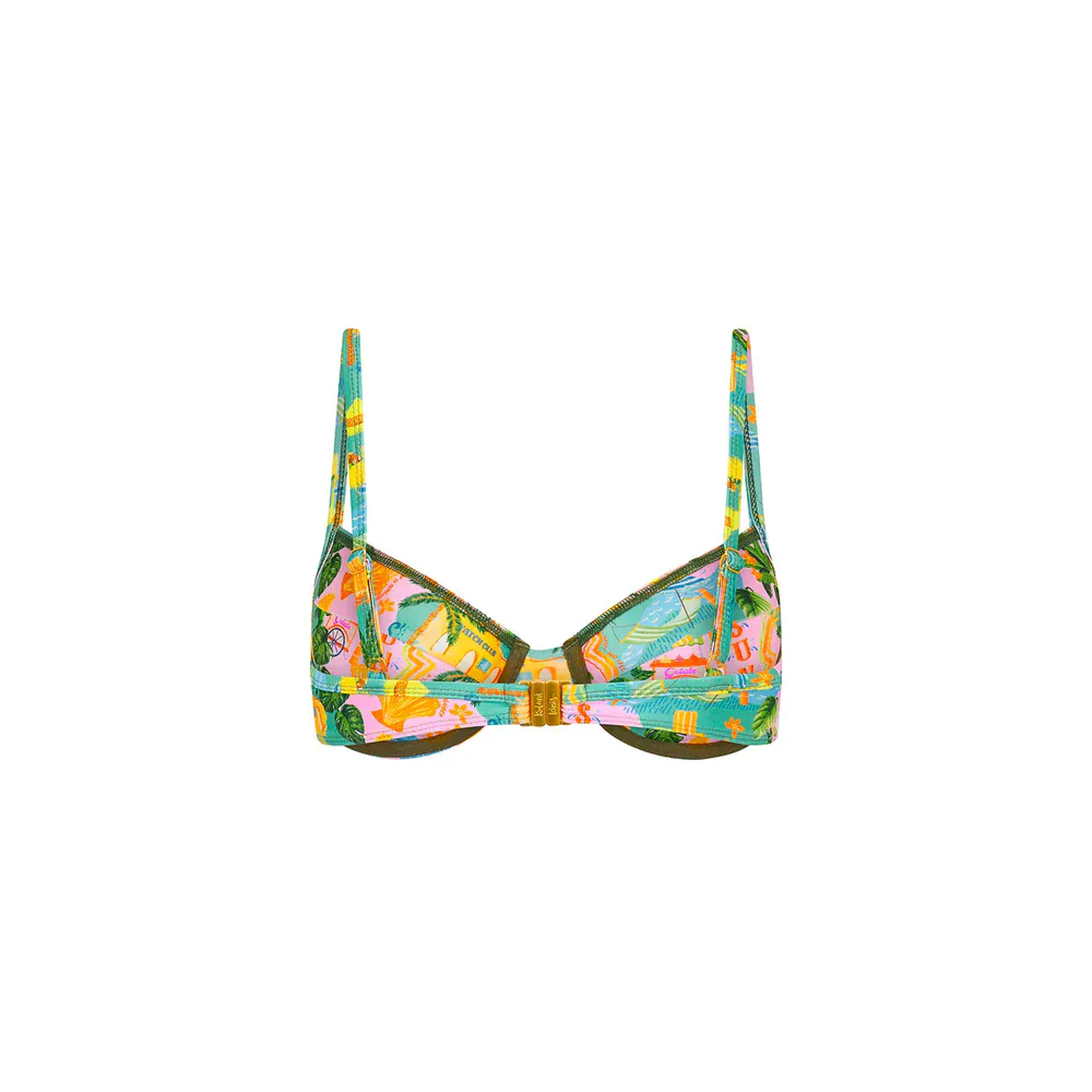 Kulani Kinis Ditzy Underwire Bra Bikini Top - Sunlit Spritz - Image 8