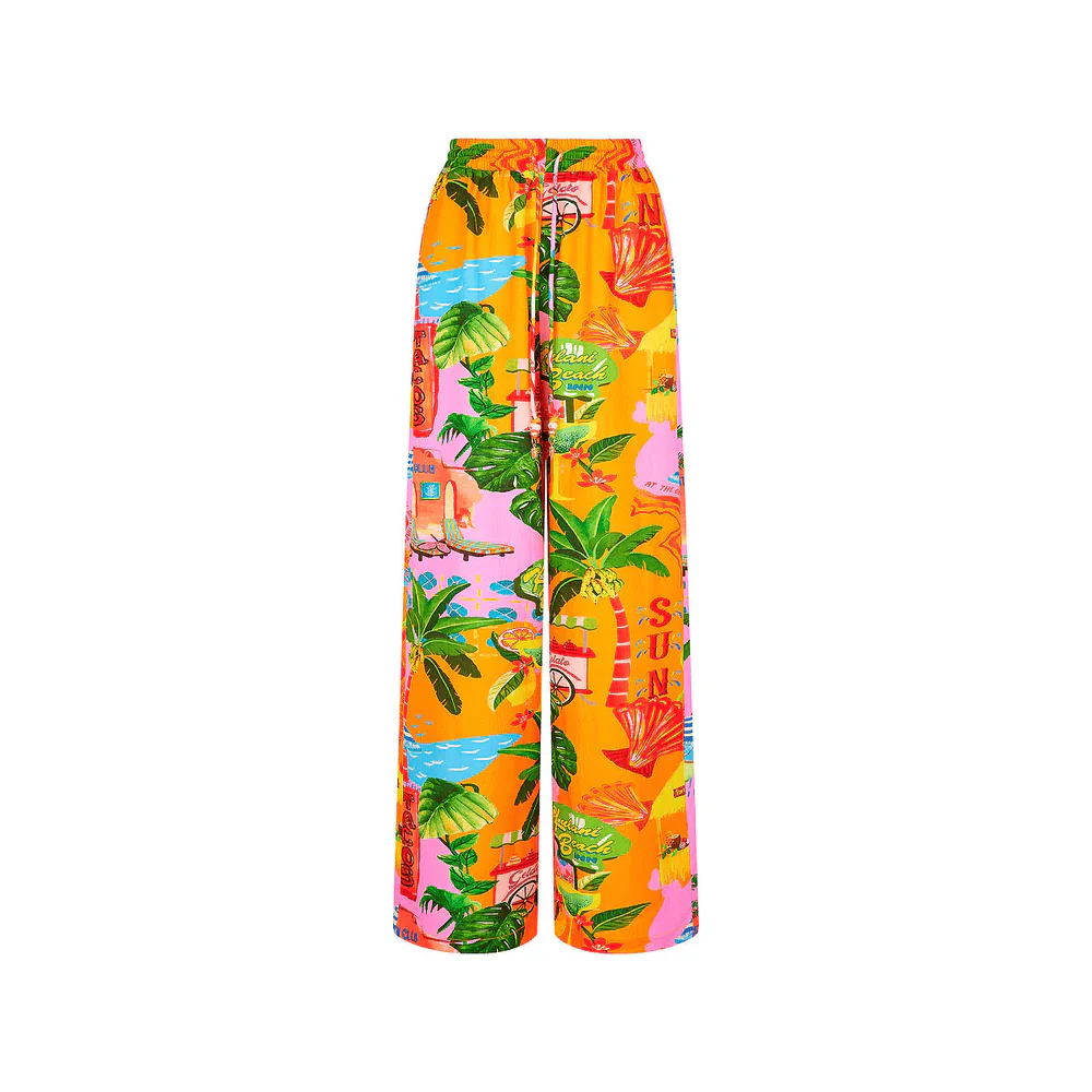 Kulani Kinis Drawstring Summer Pants - Sunlit Spritz - Image 3