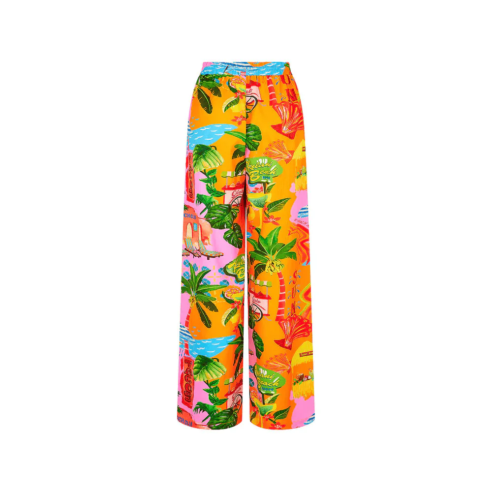 Kulani Kinis Drawstring Summer Pants - Sunlit Spritz - Image 4