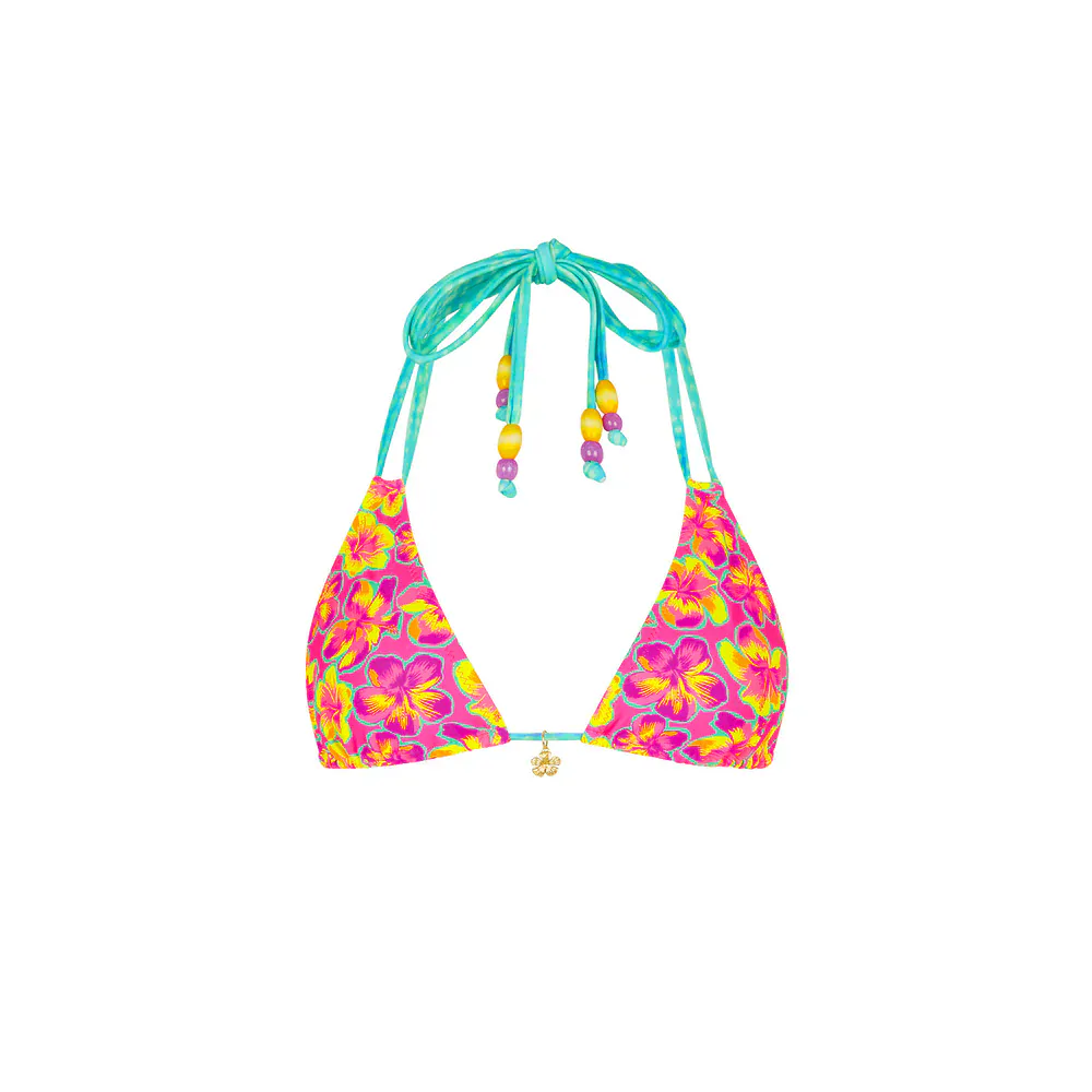 Kulani Kinis Halter Bralette Bikini Top - Sun Pop - Image 4