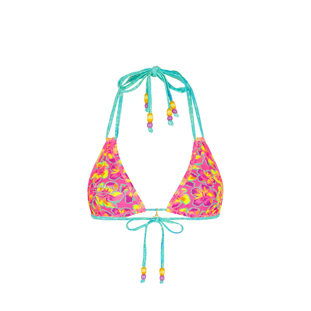 Kulani Kinis Halter Bralette Bikini Top - Sun Pop - Image 6