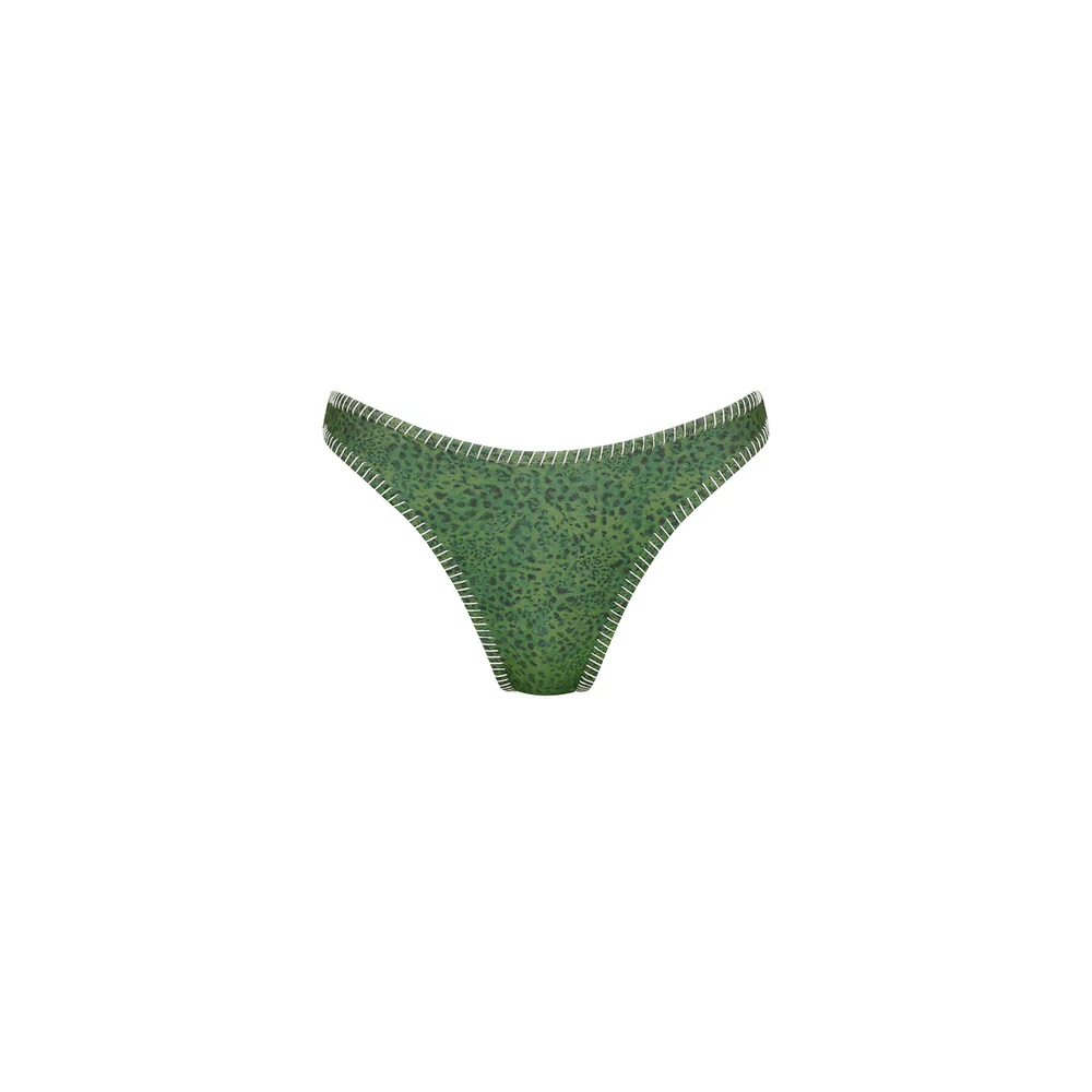 Kulani Kinis Lace Stitch High Leg Vintage Bikini Bottom - Wild Wonder - Image 4
