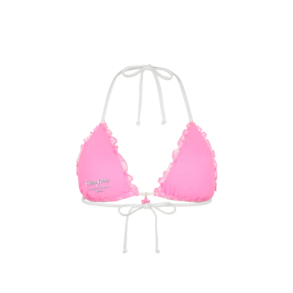 Kulani Kinis Sugar Sprinkle Lettuce Edge Bralette Bikini Top - Image 6