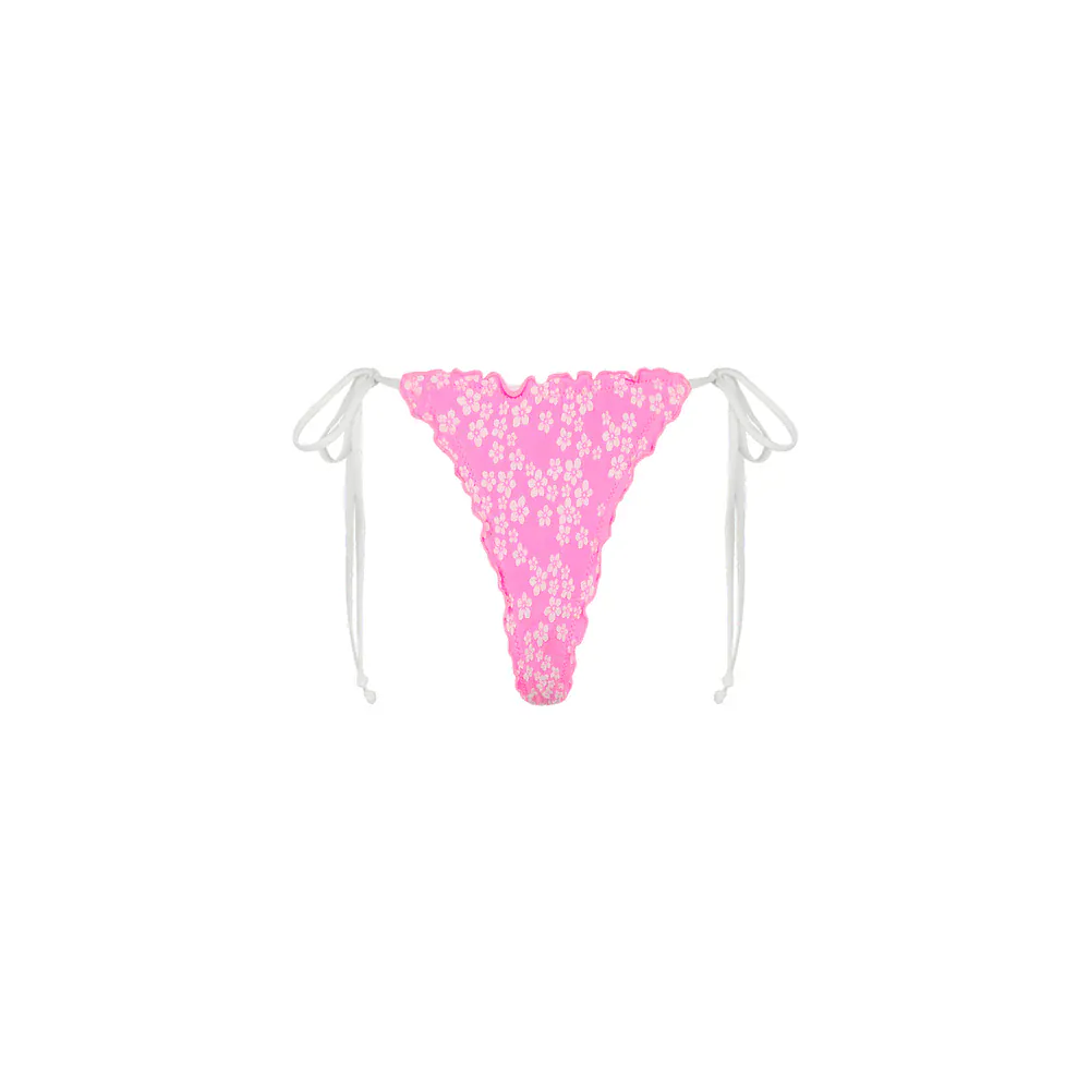 Kulani Kinis Sugar Sprinkle Lettuce Edge Thong Tie Bikini Bottom - Image 6