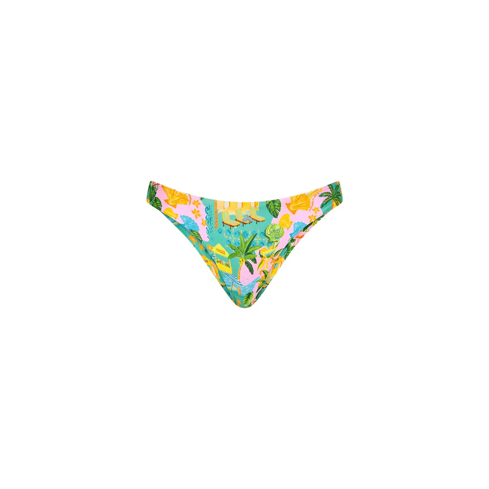 Kulani Kinis Minimal Full Coverage Bikini Bottom - Sunlit Spritz - Image 4