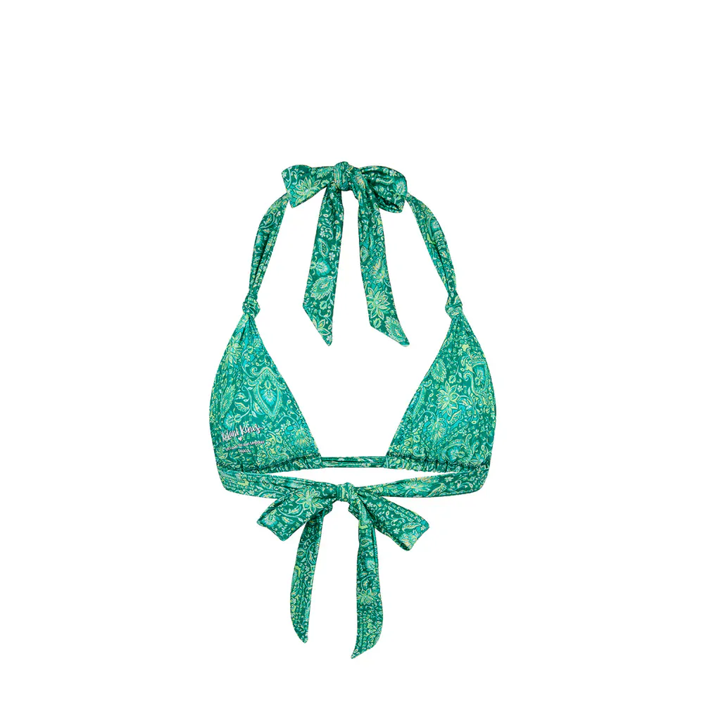 Kulani Kinis Emerald Aura Soft Knot Halter Bikini Top - Image 5