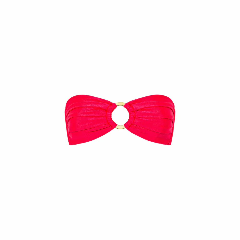 Kulani Kinis Strapless Bandeau Bikini Top - Cherry Crush - Image 5