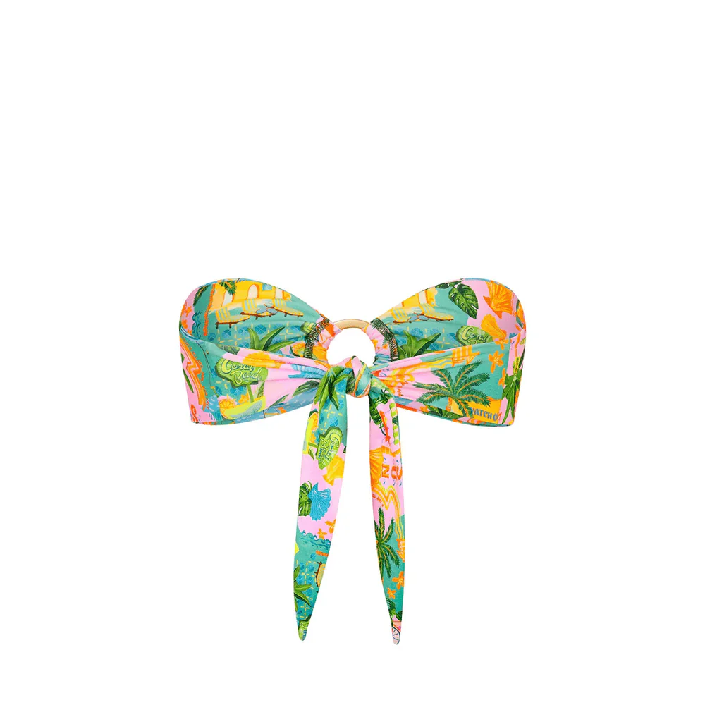 Kulani Kinis Strapless Bandeau Bikini Top - Sunlit Spritz - Image 5