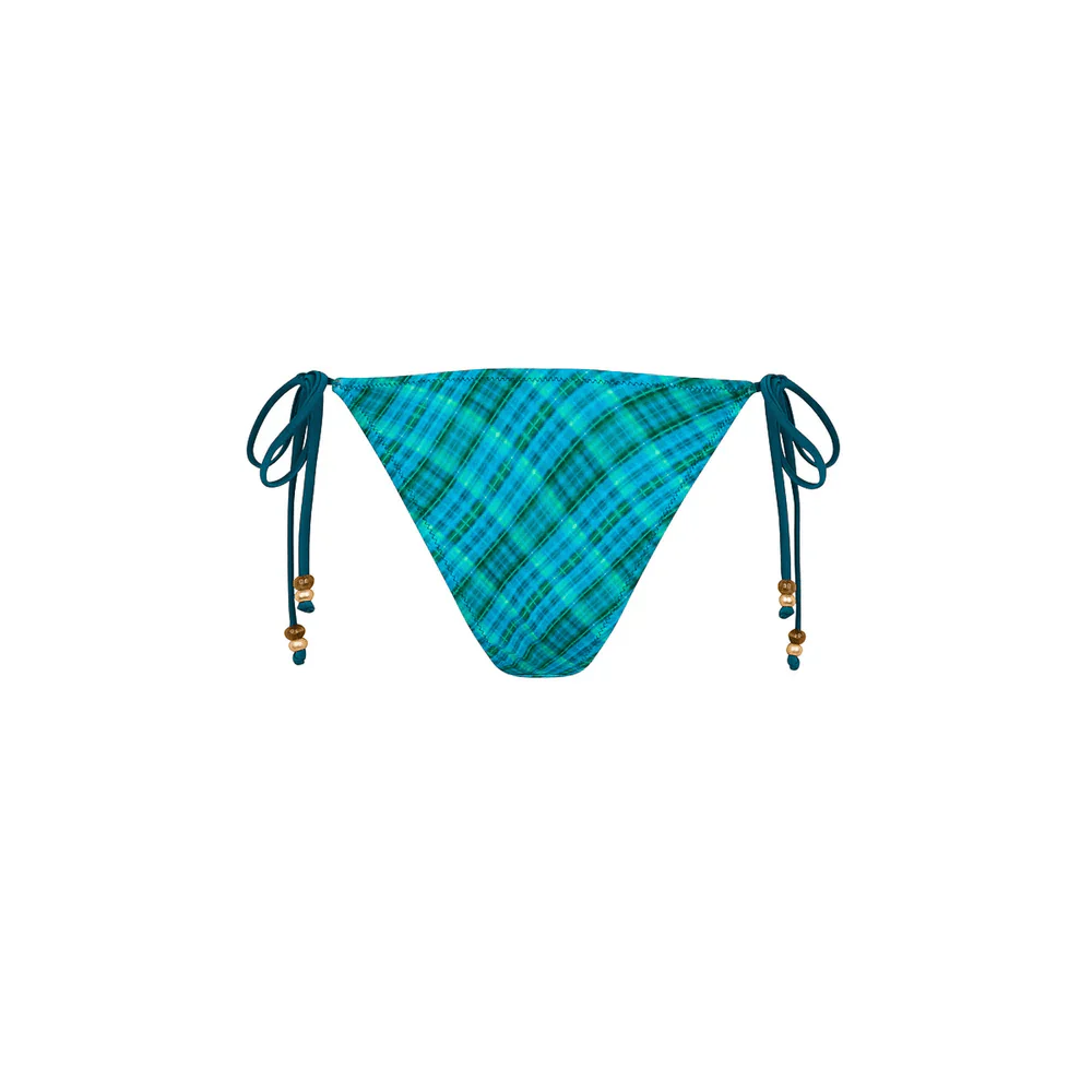 Kulani Kinis Trio Ring Cheeky Tie Bikini Bottom - Tropic Dip - Image 5