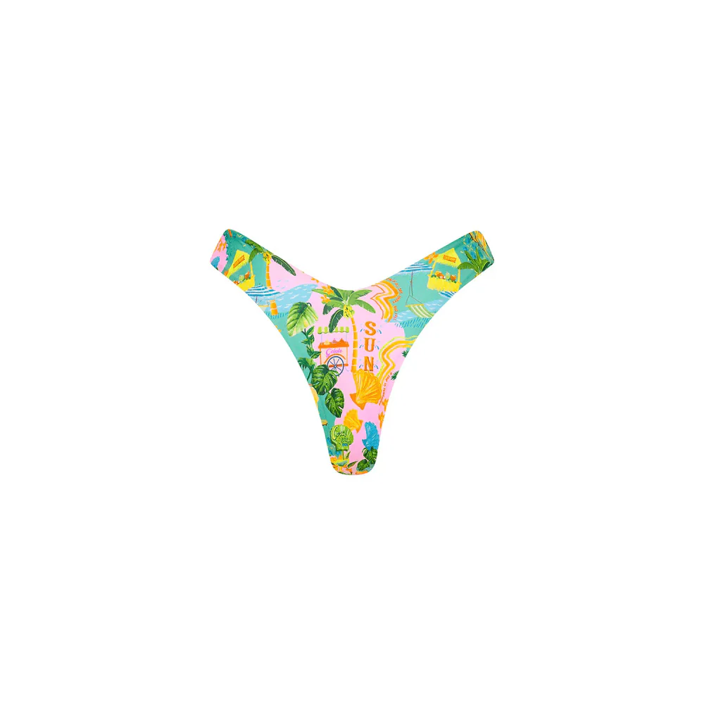 Kulani Kinis Y Cheeky Bikini Bottom - Sunlit Spritz - Image 4