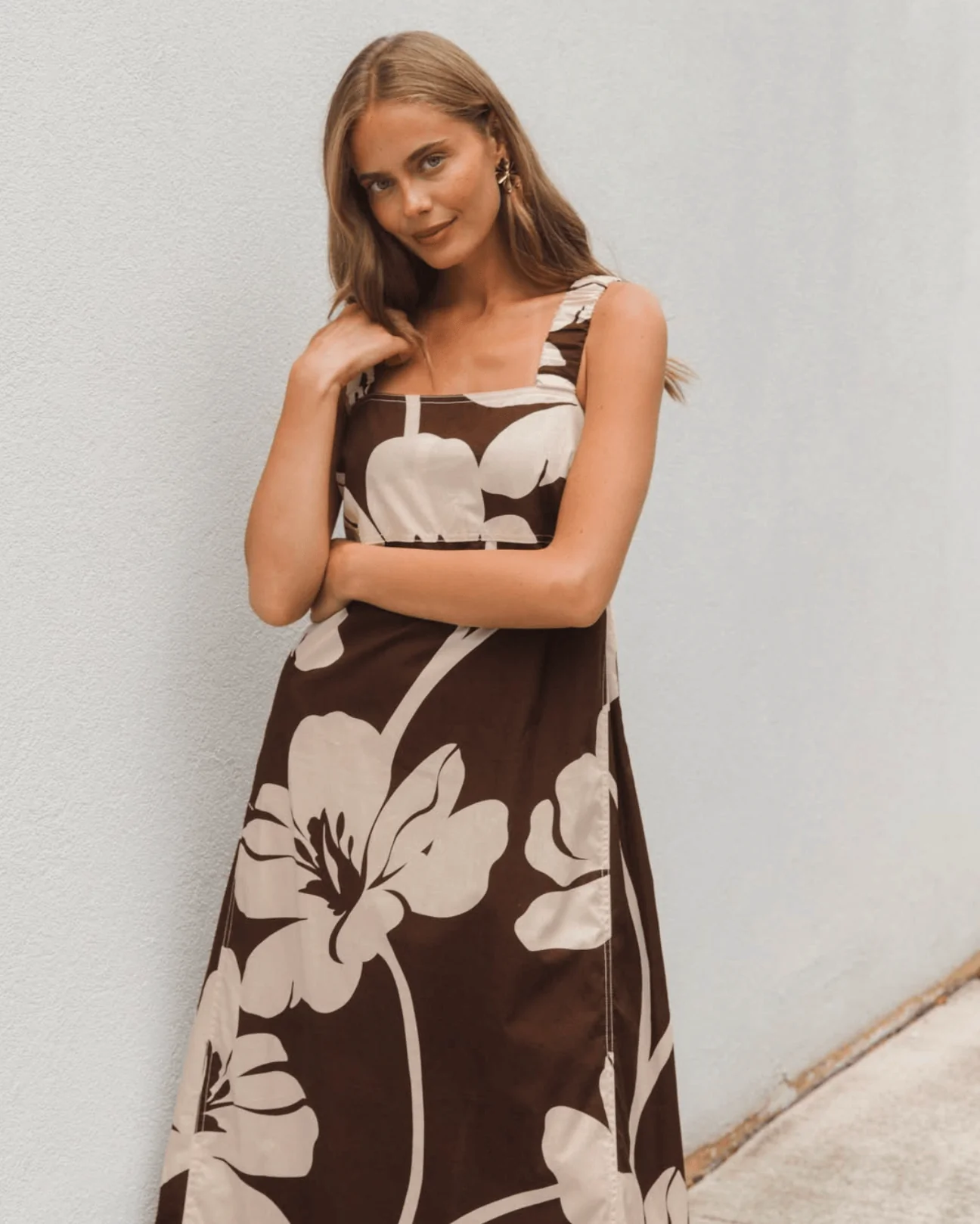 Label Of Love Chocolate Bloom Maxi Dress