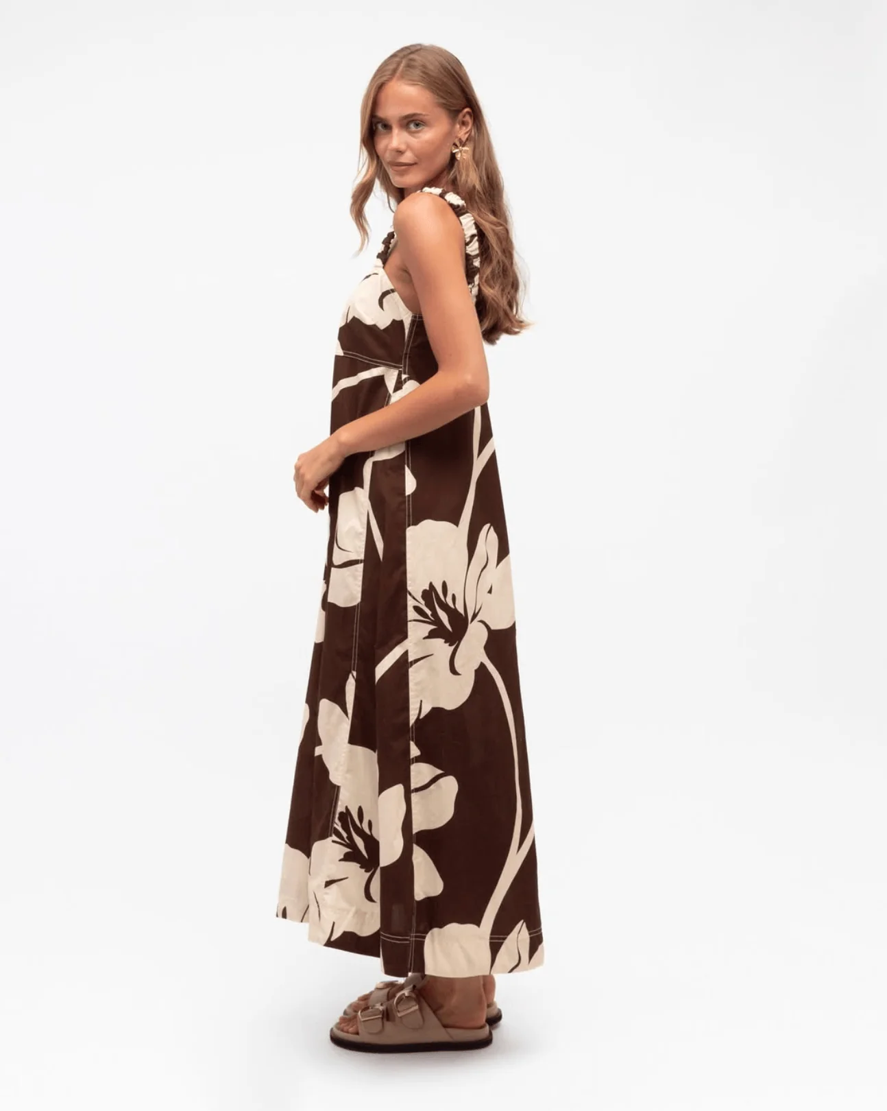 Label Of Love Chocolate Bloom Maxi Dress - Image 3