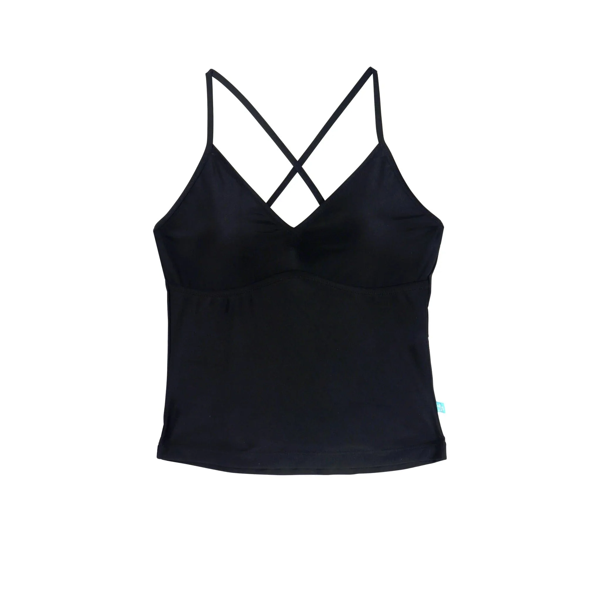 Salty Ink Ladies Salty Singlet Top - Black - Image 3