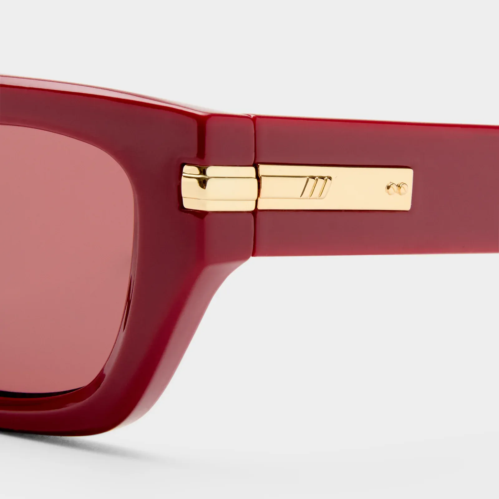 Le Specs Curito Sunnies - Burgundy - Image 4