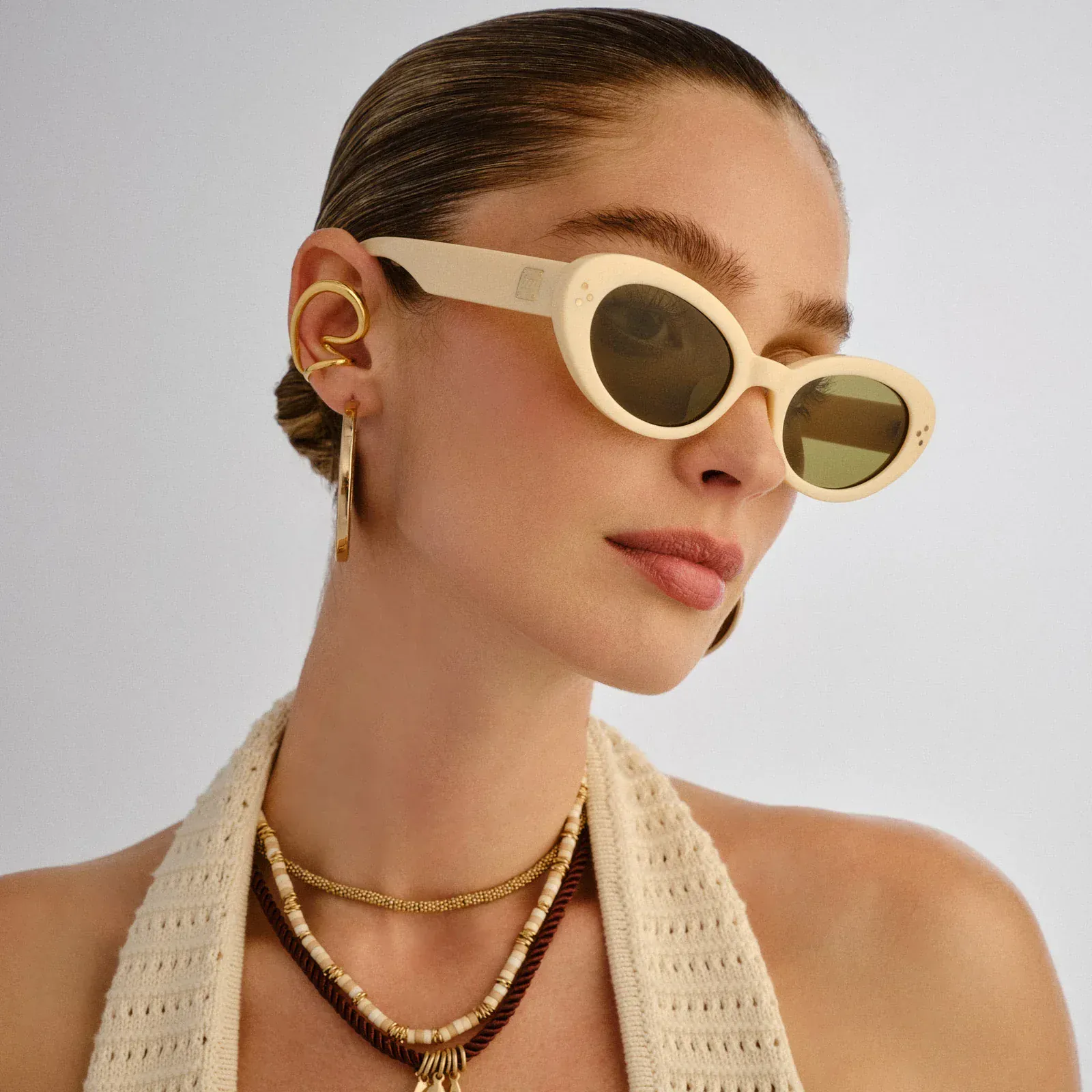 Le Specs Tootsie + Sunnies - Off White - Image 3