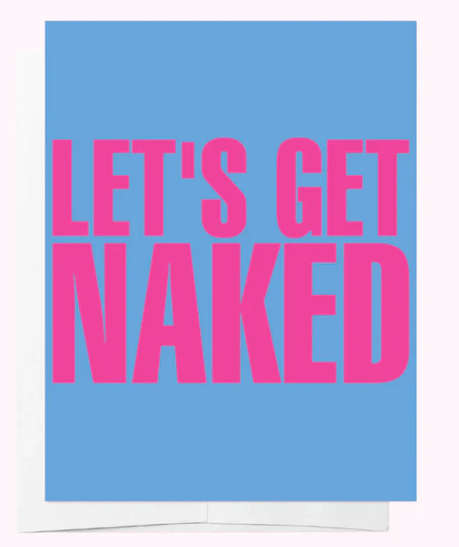Let's Get Naked Romance Greeting Card* - Image 3
