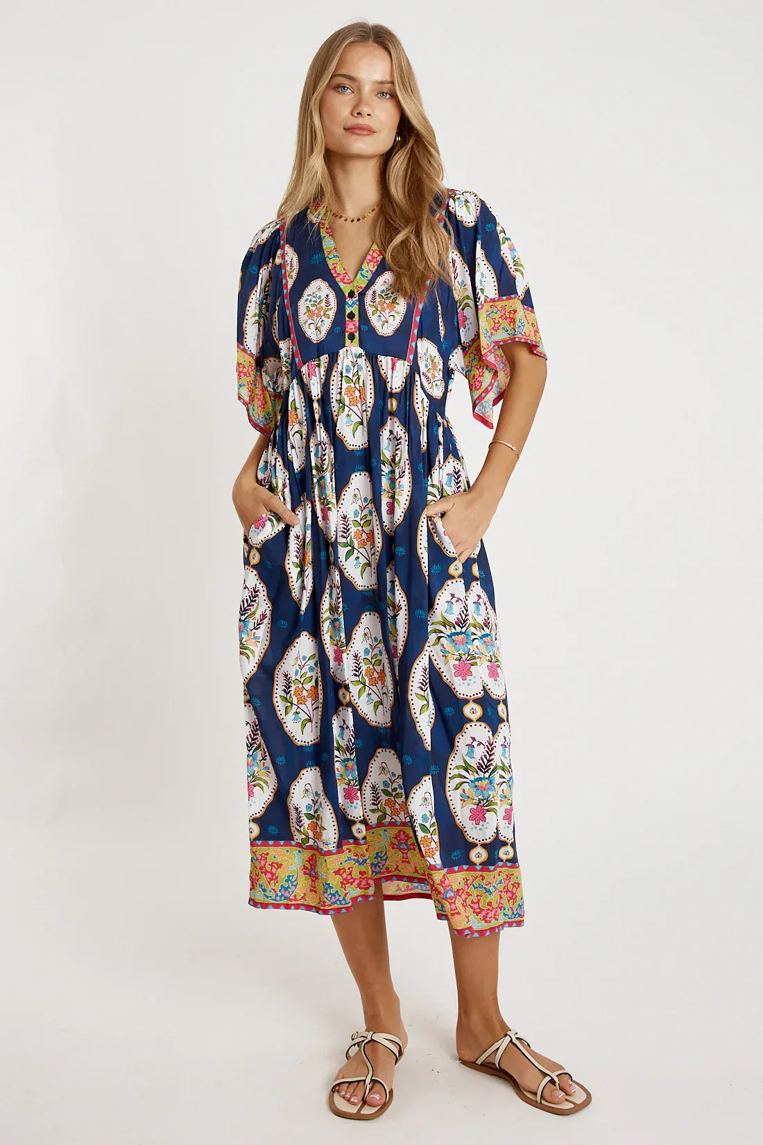 Lulalife Imogen Midi - Navy