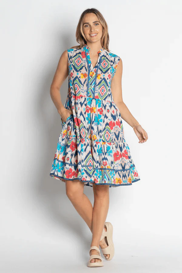 Lulalife Kabira Sleeveless Dress - Print